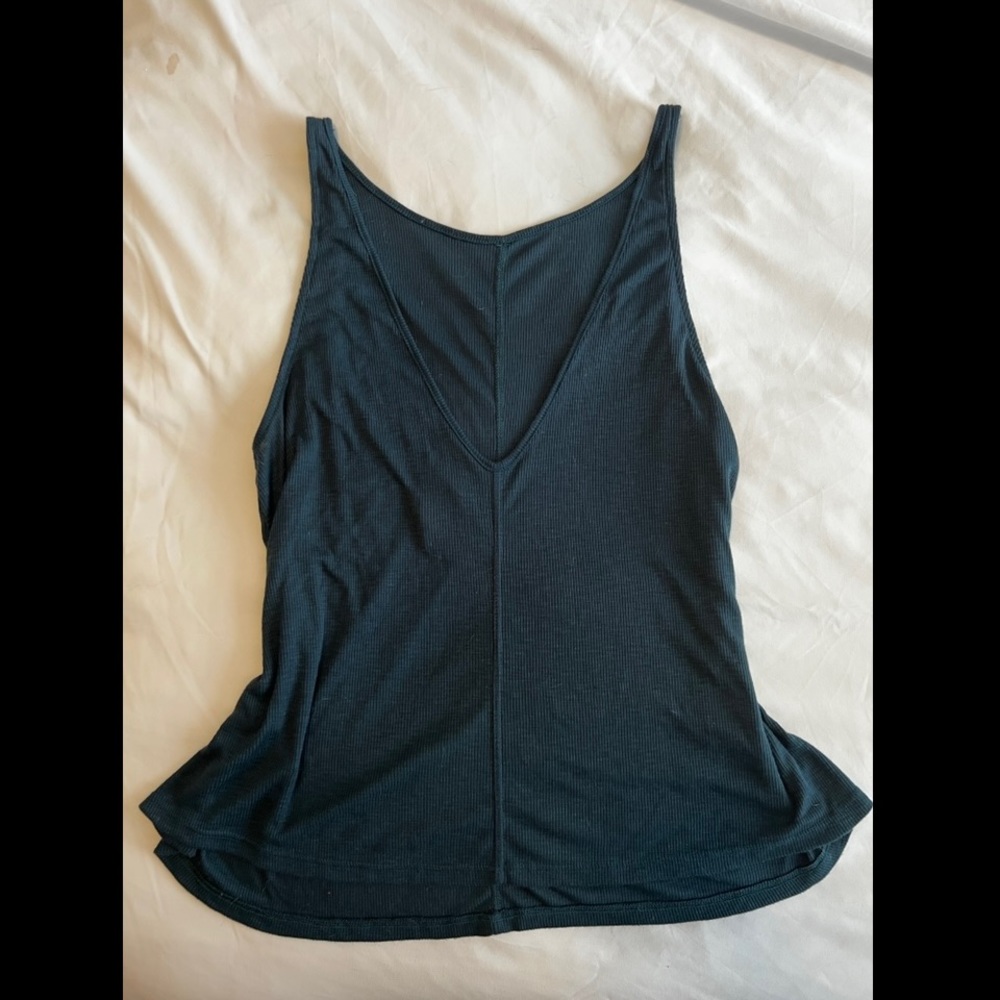 Free People - deep teal color, tank top. L
